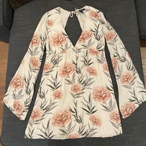 Forever 21 Floral Open Back Dress